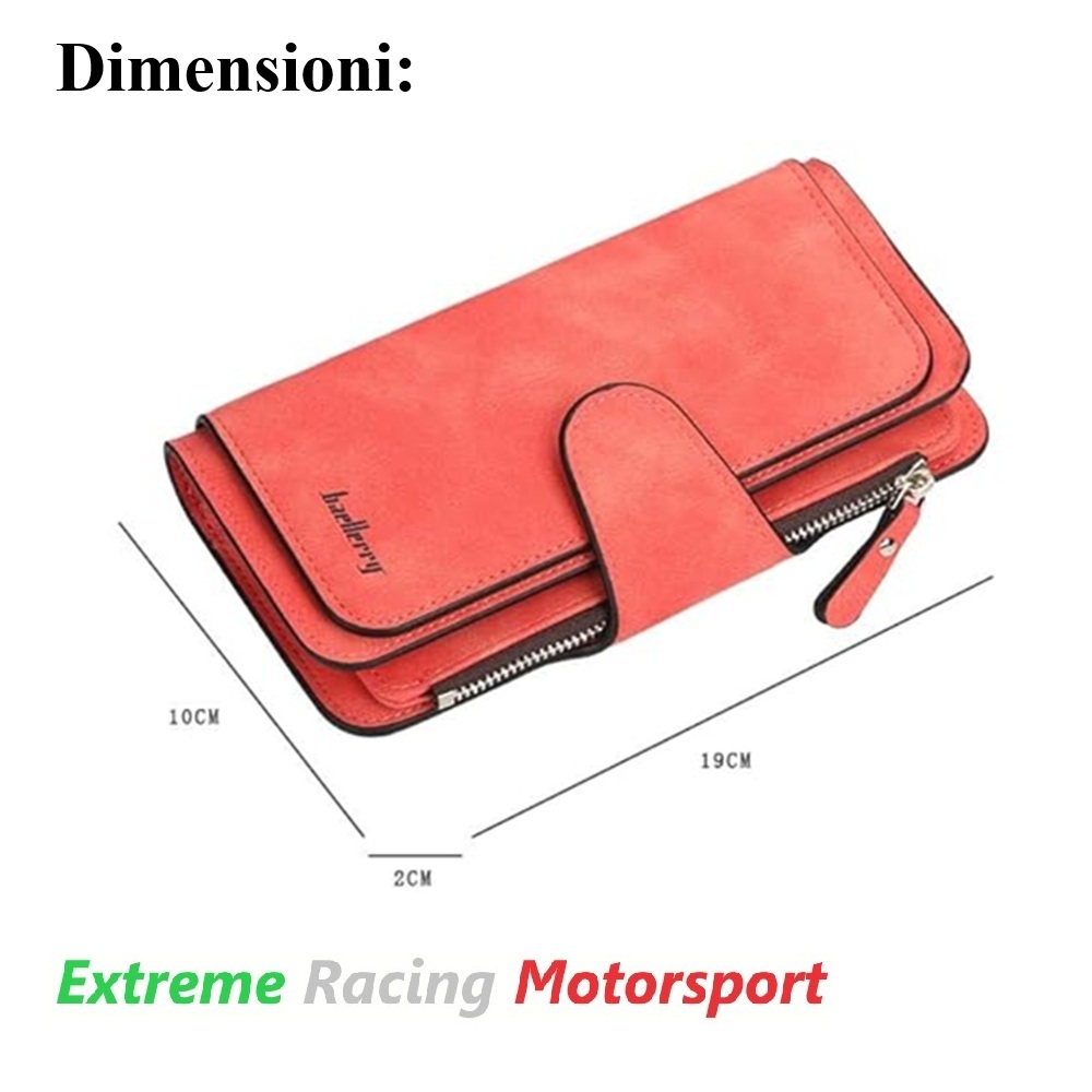 Xtreme Racing Portafogli e Articoli in Ecopelle Portafoglio Ecopelle Donna Red portafoglio donna rosso