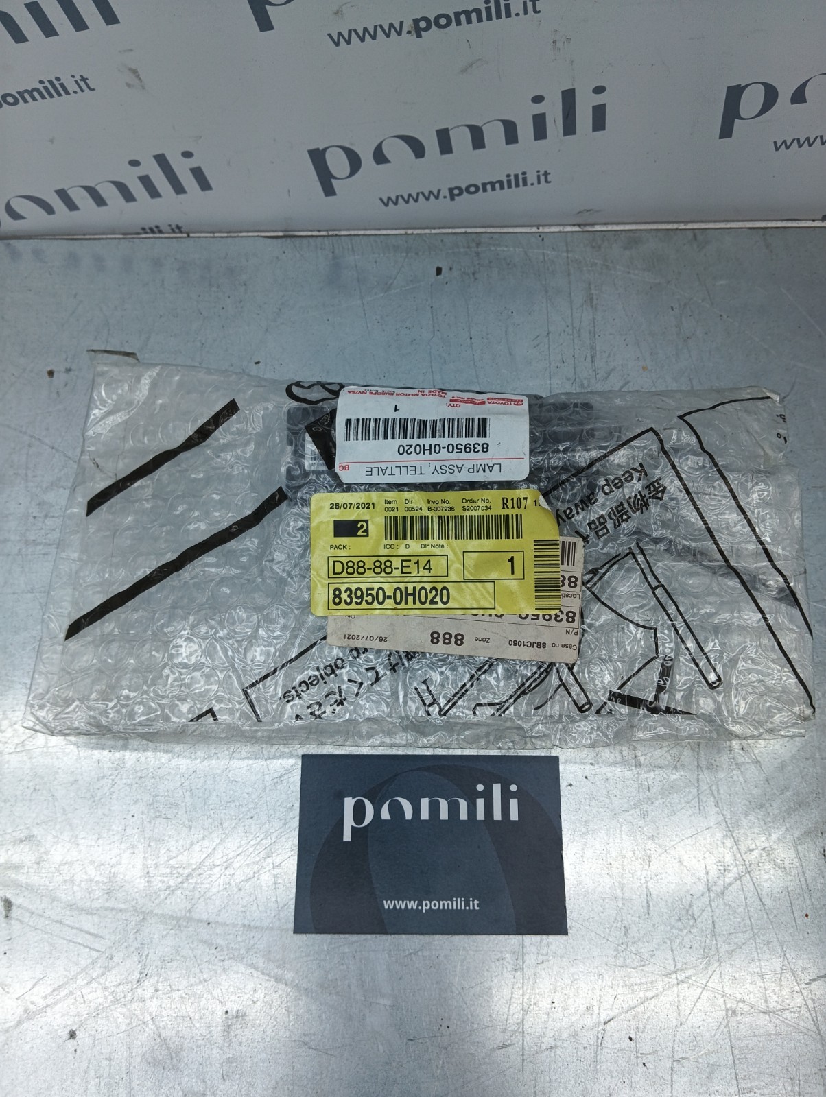 Pomili Dispositivi di sicurezza Interruttore accensione airbag passeggero Toyota Aygo 2014-2024 nuovo