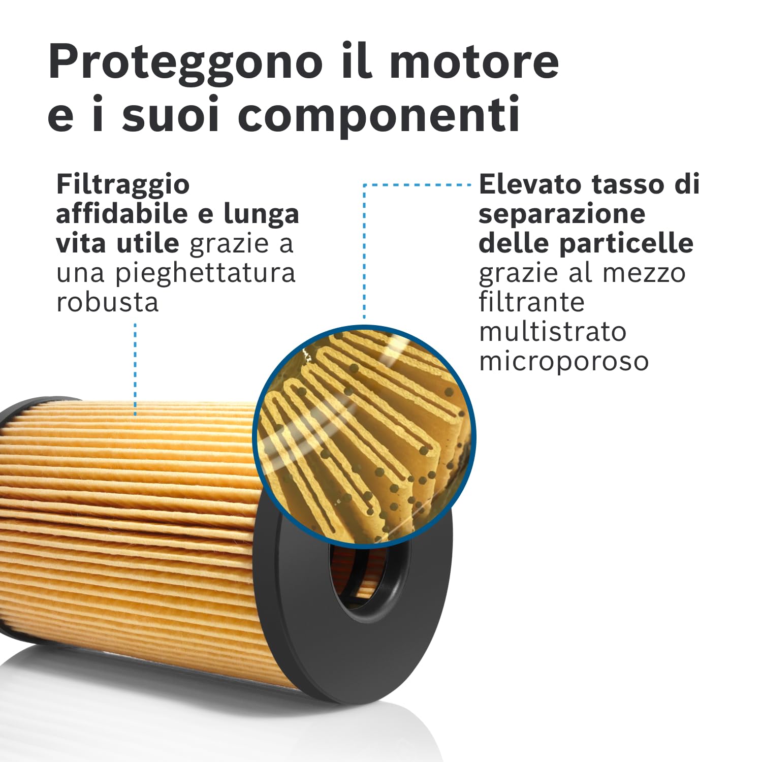 Bosch Filtri P9238 filtro olio motore resistente alla corrosione