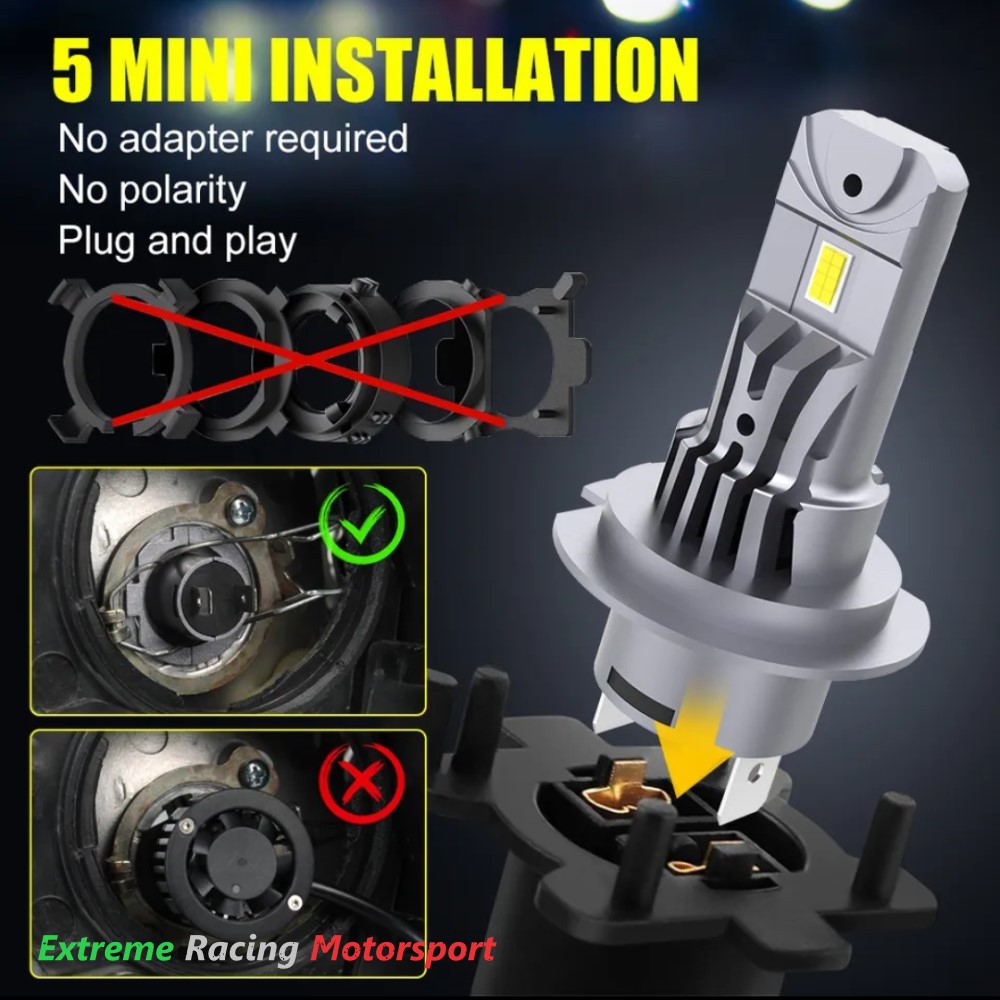 Xtreme Racing Lampadine LED Lampade Led P&P A51 H7 coppia 6500K CANBUS