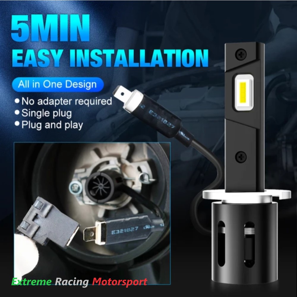 Xtreme Racing Lampadine LED ERM F8 H1 coppia 6500K 50 W