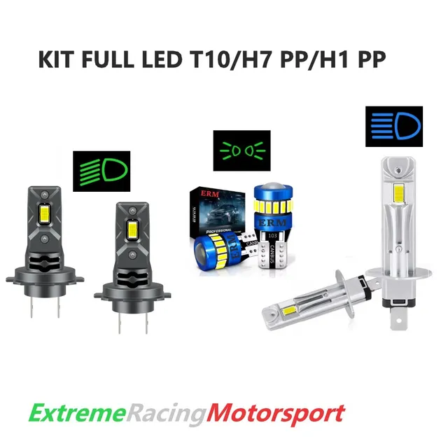 Xtreme Racing Kit Illuminazione LED T10/H7 PP/H1 PP lampade 6000K