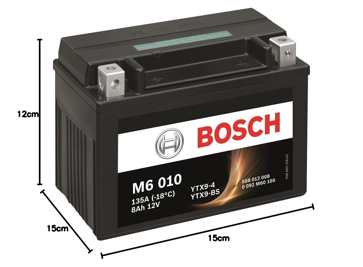 Bosch HCP Batterie 0 092 M60 100 batteria avviamento AGM 12 V 8 Ah
