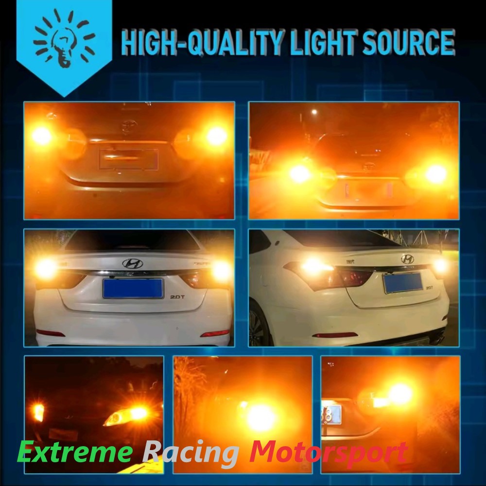 Xtreme Racing Lampadine LED BAU15S PY21W 35 LED arancioni 2 pezzi