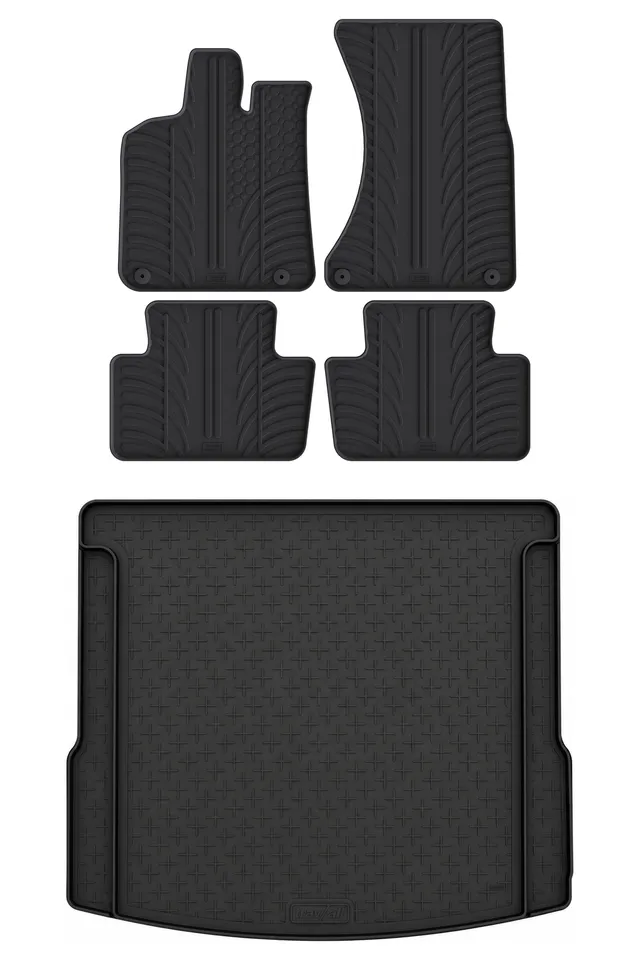 Travall Bundles Porsche Macan (2014-2024) kit tappetini e vasca baule in gomma