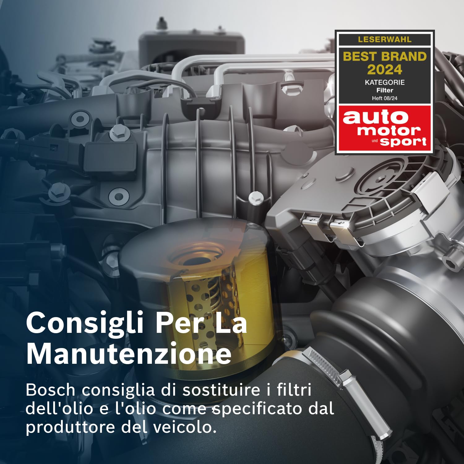 Bosch Filtri P9238 filtro olio motore resistente alla corrosione