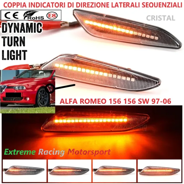 Xtreme Racing Indicatori di Direzione LED Alfa Romeo 156/156 SW 97-06 dinamici coppia