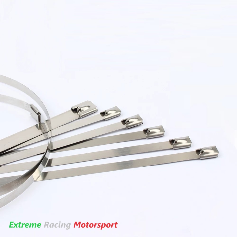 Xtreme Racing Impianto Carburante fascette in acciaio inox 8×200 mm 10 pezzi