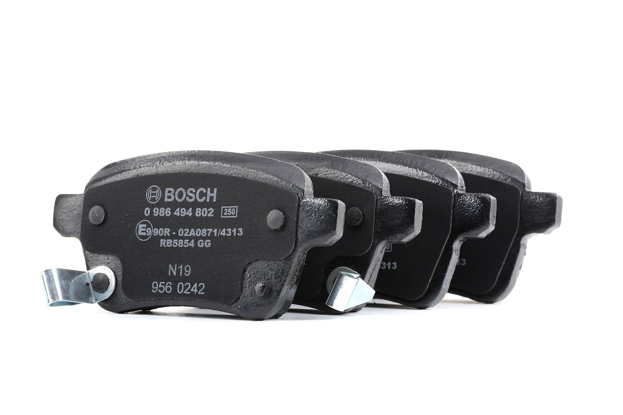 Bosch HCP Sistema frenante BP1976 pastiglie freno posteriori senza rame 4 pezzi