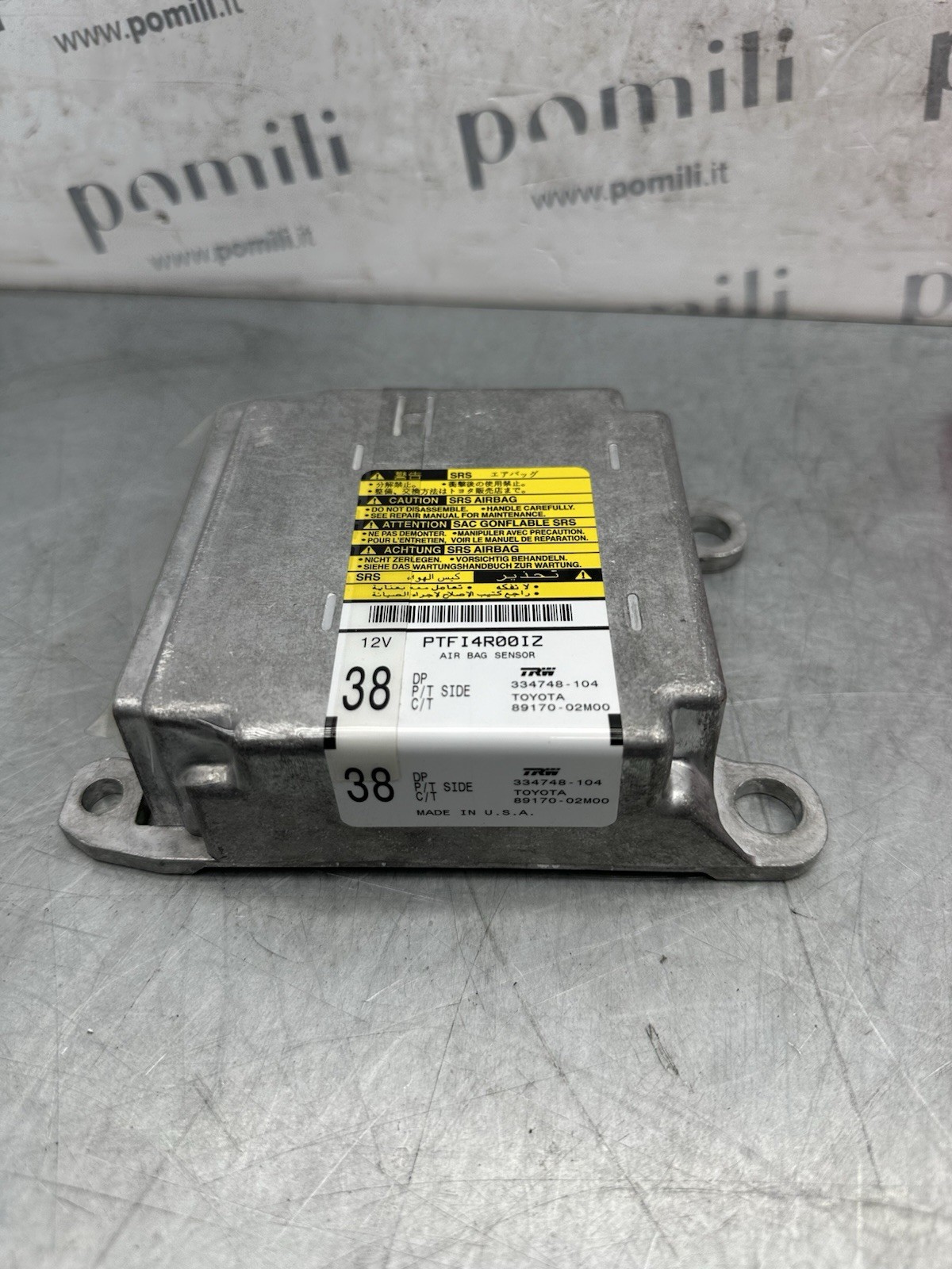 Pomili Dispositivi di sicurezza Centralina Sensore Airbag Toyota Corolla 89170-02M00 nuova