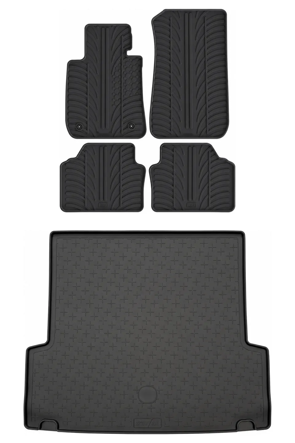 Travall Bundles BMW 3 Series tappetini e vasca baule in gomma 2005-2012