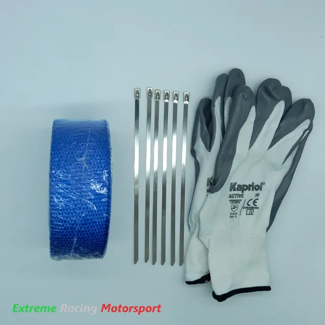Xtreme Racing Impianto Carburante e Regolatori di Pressione benda termica collettori blu 10 m