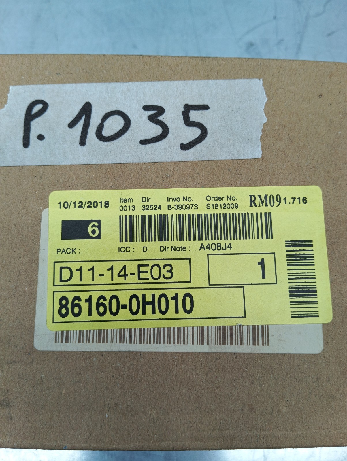 Pomili Elettronica/batteria ibride Toyota Aygo autoparlante frontale 86160-0H010
