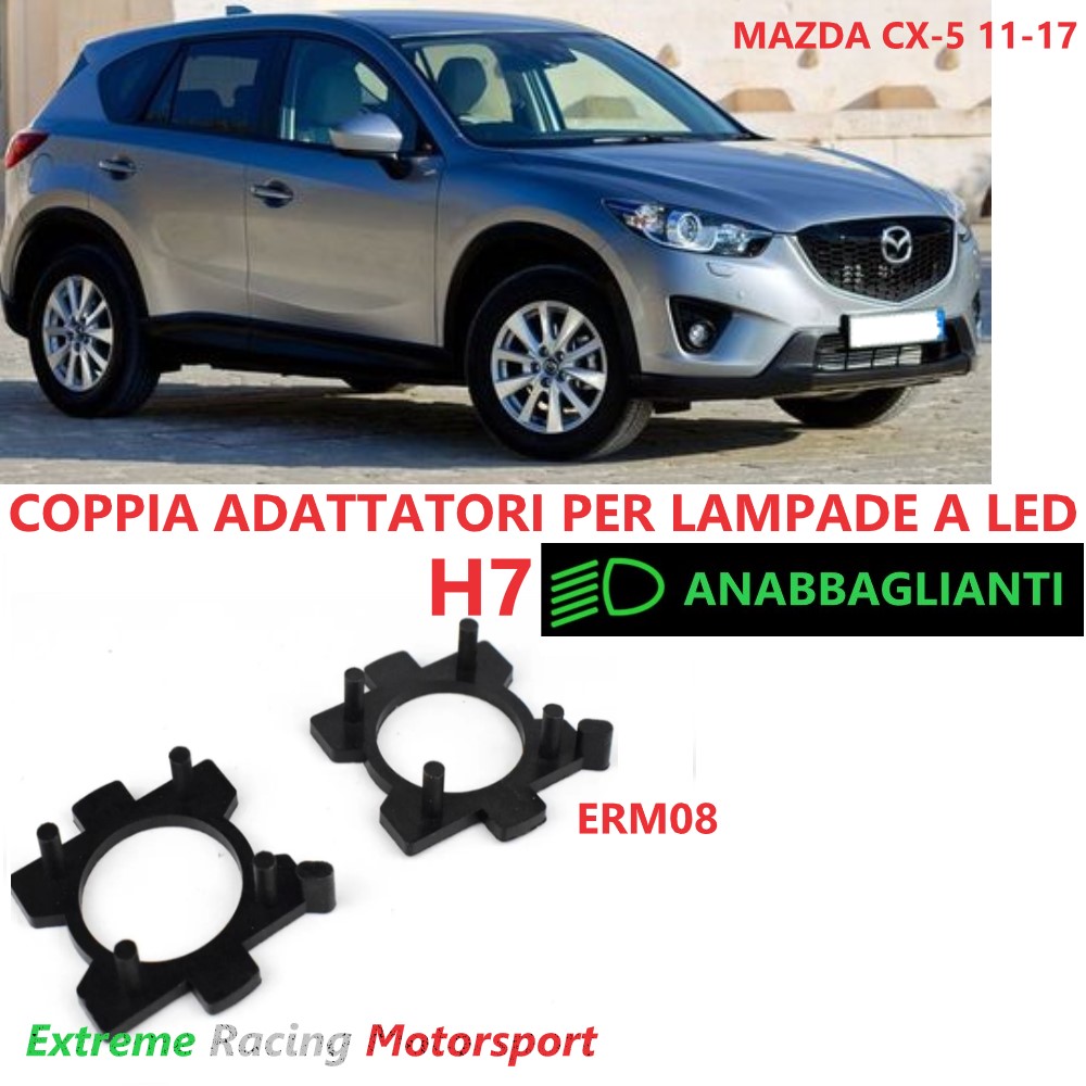 Xtreme Racing Accessori per Illuminazione LED Adattatori Portalampade ERM008 Mazda CX-5 11-17 H7