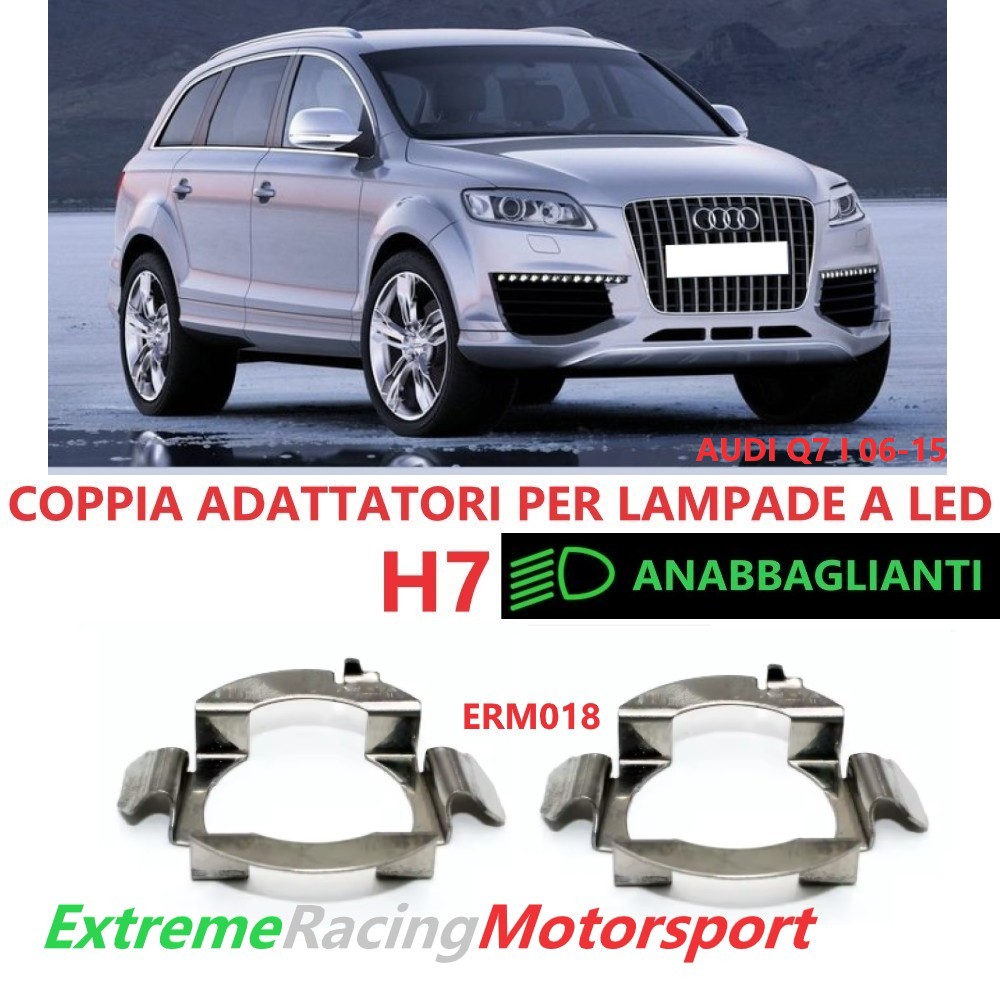 Xtreme Racing Accessori per Illuminazione LED ERM018 adattatori H7 2 pezzi metallo