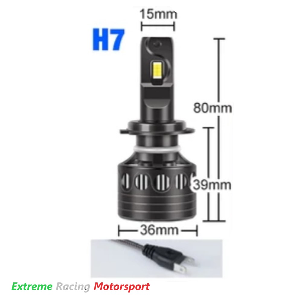 Xtreme Racing Lampadine LED ERM XTR160 H7 lampadine coppia CANBUS 160 W