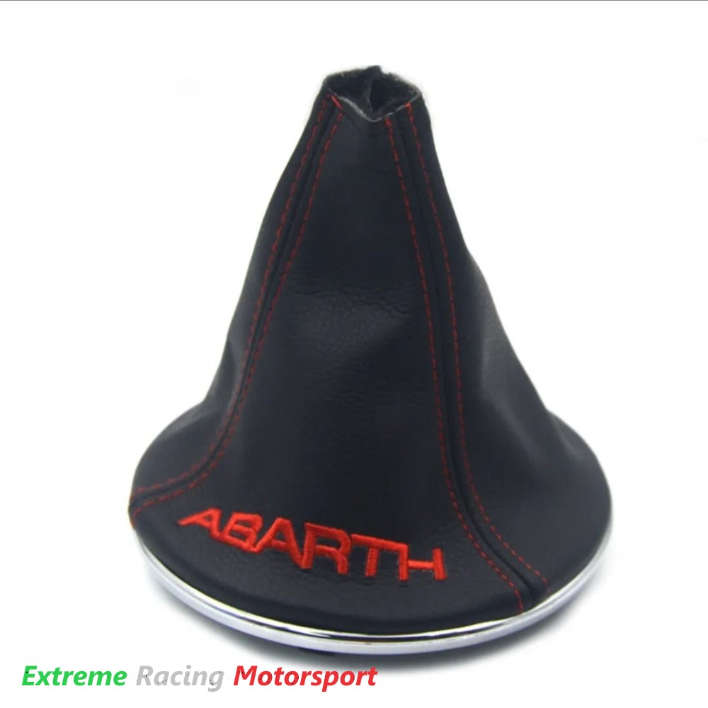 Xtreme Racing Portafogli e Articoli in Ecopelle Cuffia cambio Abarth 500 595 695 bianca