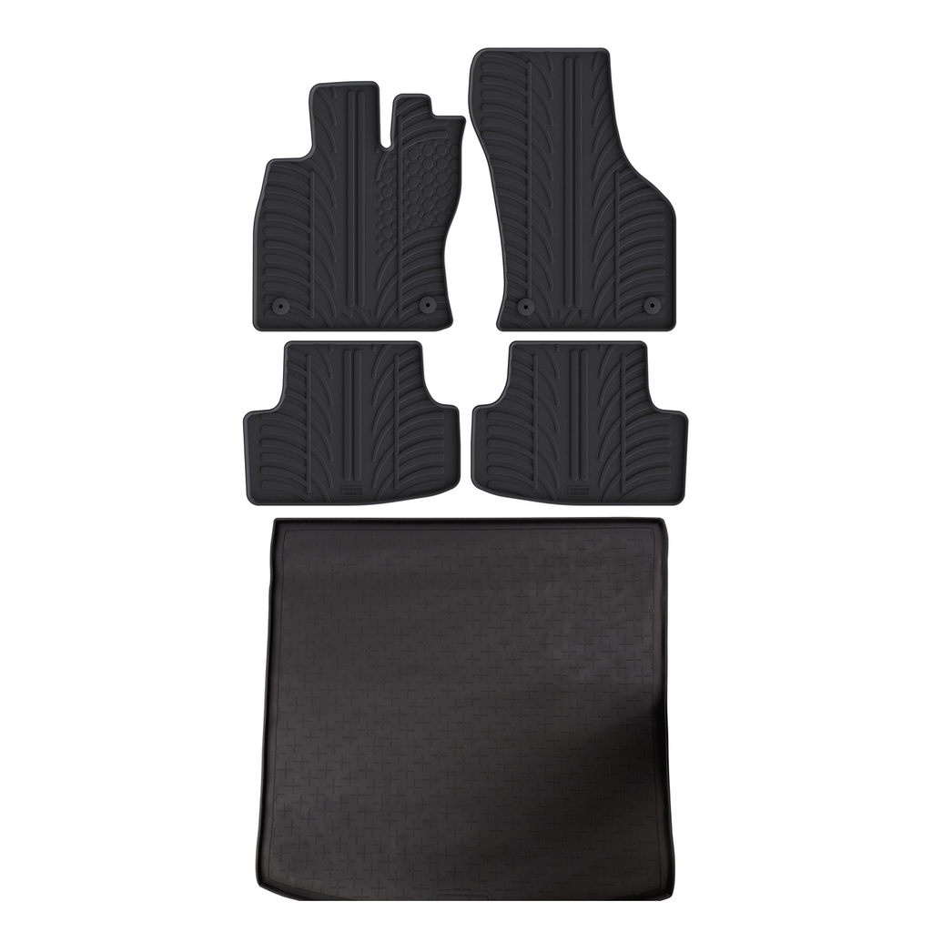 Travall Bundles Seat Leon 2012-2020 kit tappetino baule e tappetini in gomma