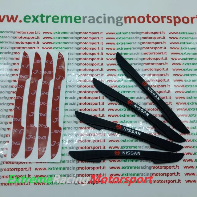 Xtreme Racing Decorazioni Auto e Adesivi Kit Protezione Sportelli Nissan antiurto gomma 4 pezzi