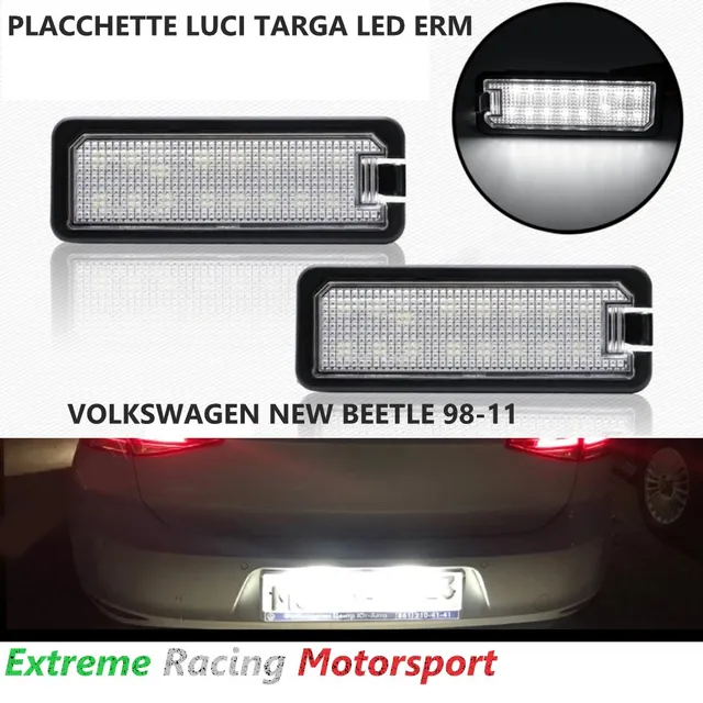 Xtreme Racing Accessori per Illuminazione LED ERM PLLED placchette luci targa Volkswagen New Beetle 98-11 coppia