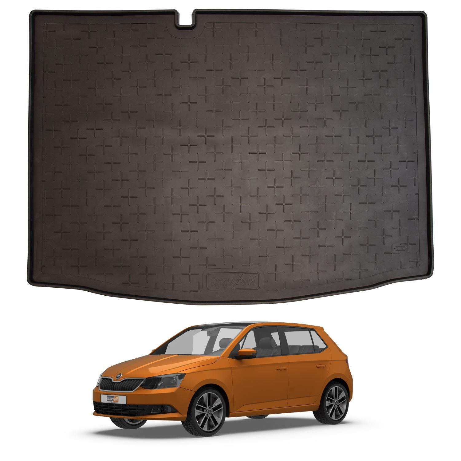 Travall Trunk Liners Skoda Fabia (2014-2021) vasca bagagliaio in gomma