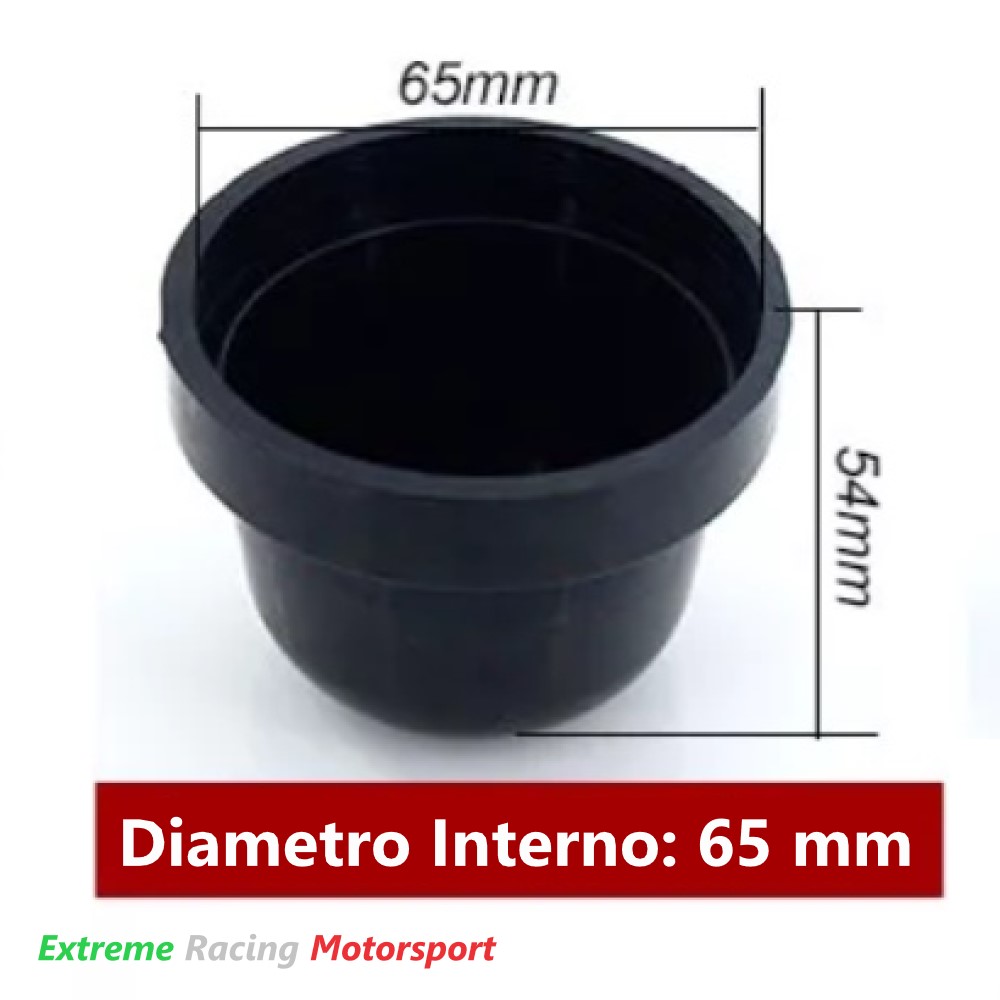 Xtreme Racing Accessori per Illuminazione LED Tappi maggiorati 65 mm in gomma, coppia con Caps Valve