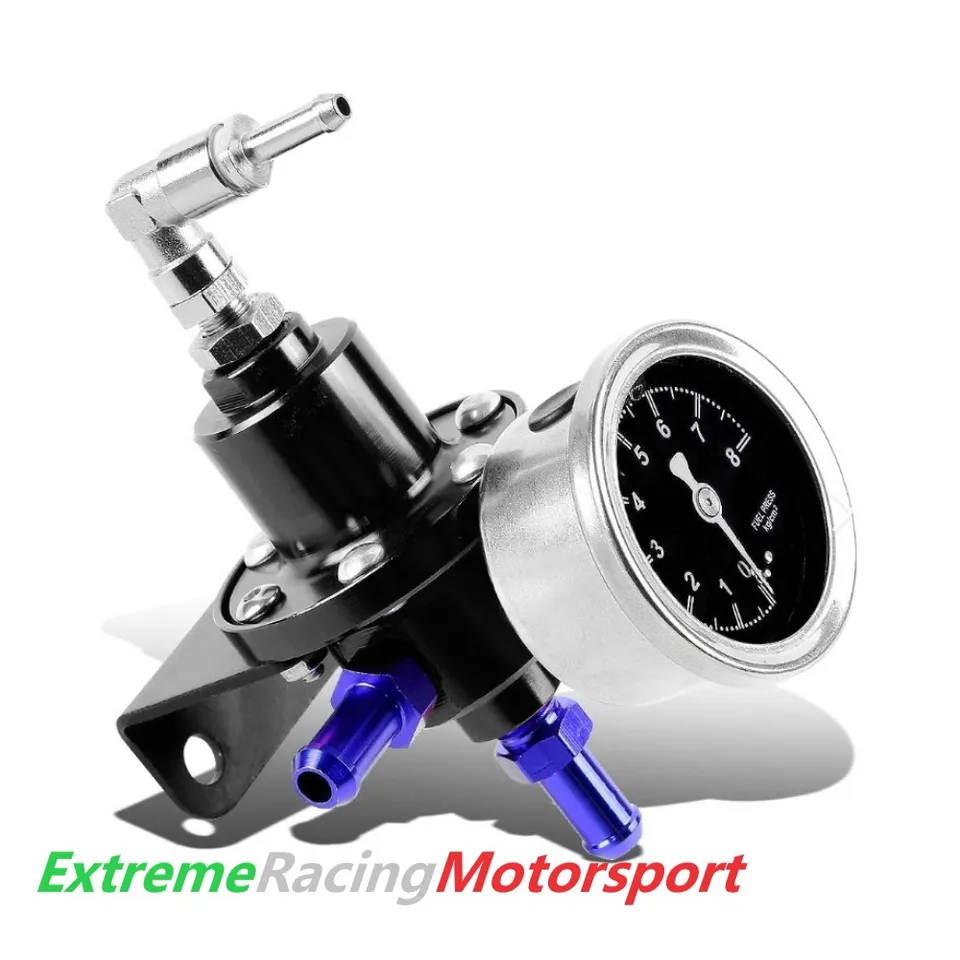 Xtreme Racing Impianto Carburante e Regolatori di Pressione Regolatore Pressione Benzina BLACK regolatore nero