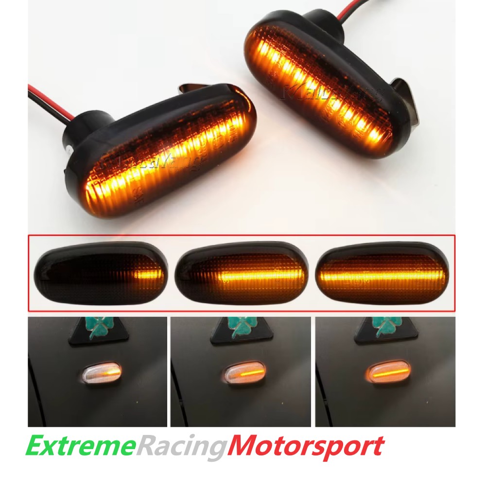 Xtreme Racing Indicatori di Direzione LED Fiat Bravo II 07-15 indicatori dinamici coppia cristal fumè CANBUS