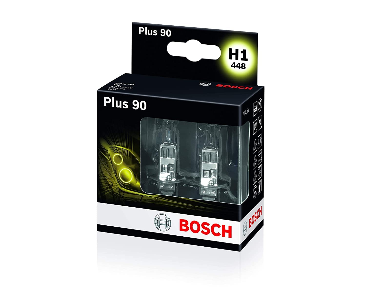 Bosch Lampadine e illuminazione 1987301073 lampadina H1 Plus 90 set 2