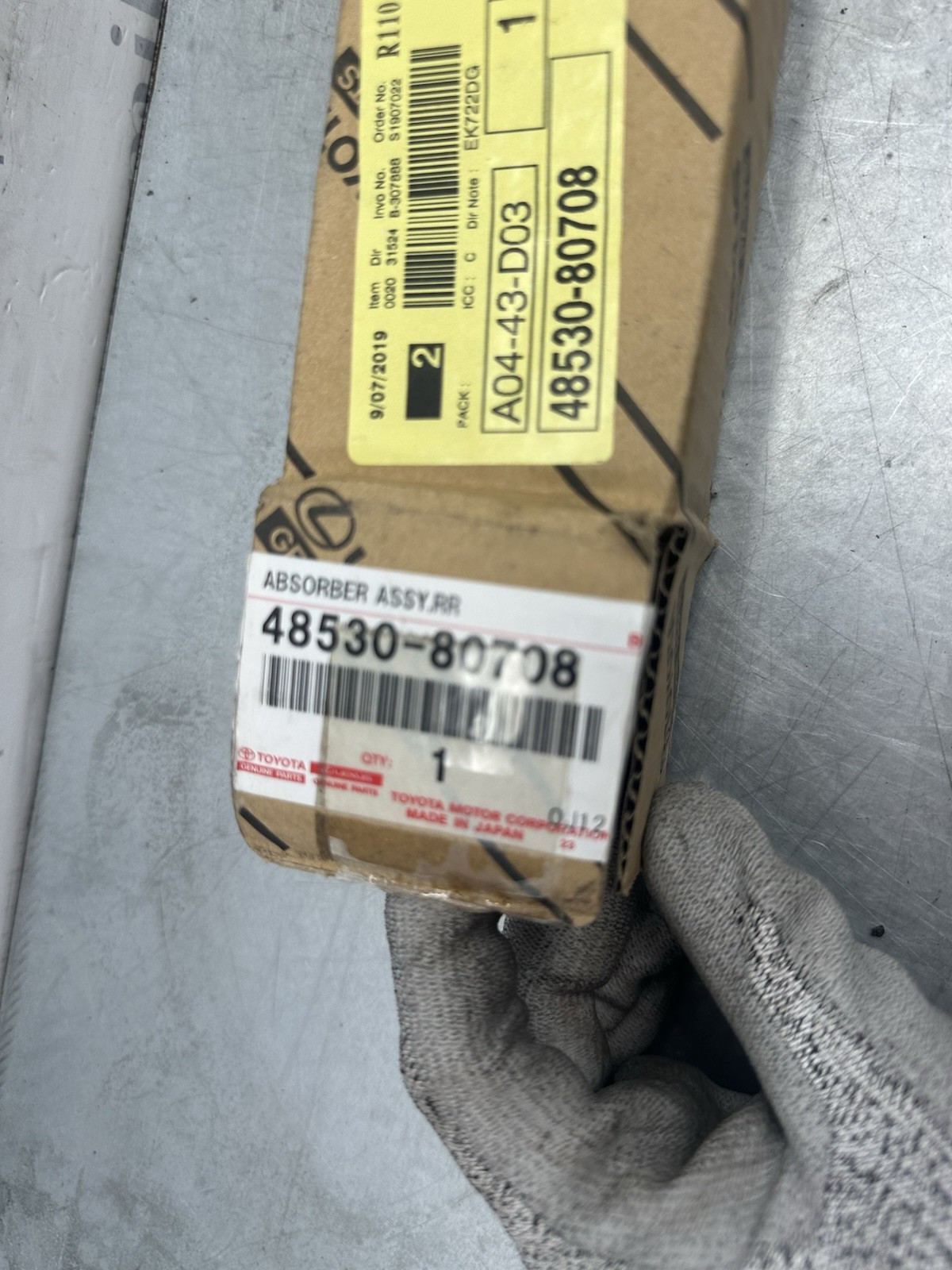 Pomili Sterzo e ammortizzatori Toyota ammortizzatore posteriore sinistro 48530-80708