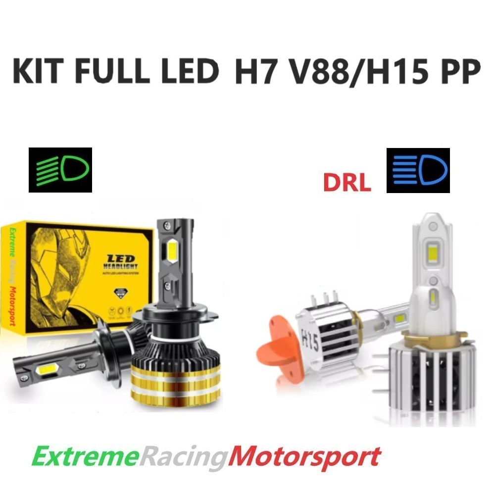 Xtreme Racing Kit Illuminazione LED V88/H15 PRO LIGHT kit Full LED H7 H15 6000K