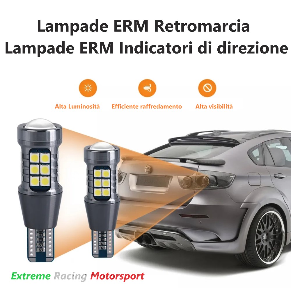 Xtreme Racing Lampadine LED T15 W16W luci retromarcia coppia CANBUS