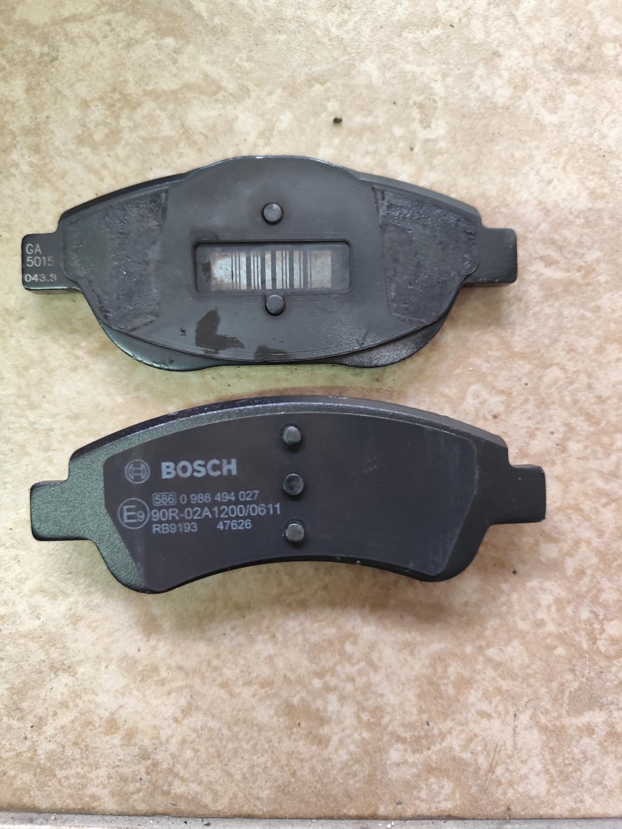 Bosch Sistema frenante BP318 pastiglie freno anteriori set 4 pezzi