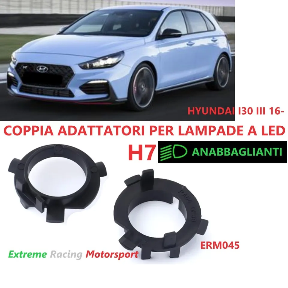 Xtreme Racing Accessori per Illuminazione LED ERM045 adattatori H7 Hyundai i30 III