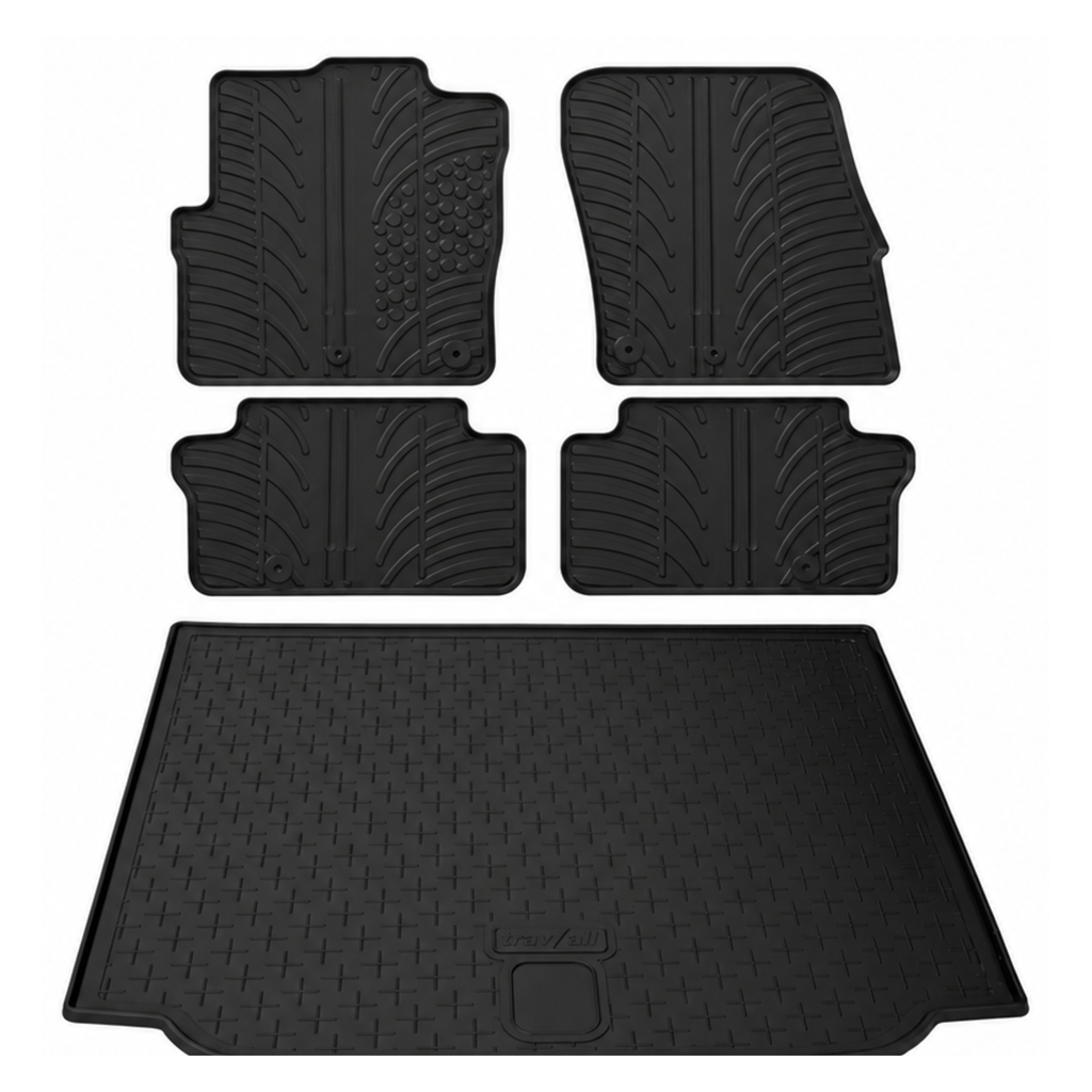 Travall Bundles Skoda Roomster 2006-2015 kit tappetini e vasca baule in gomma