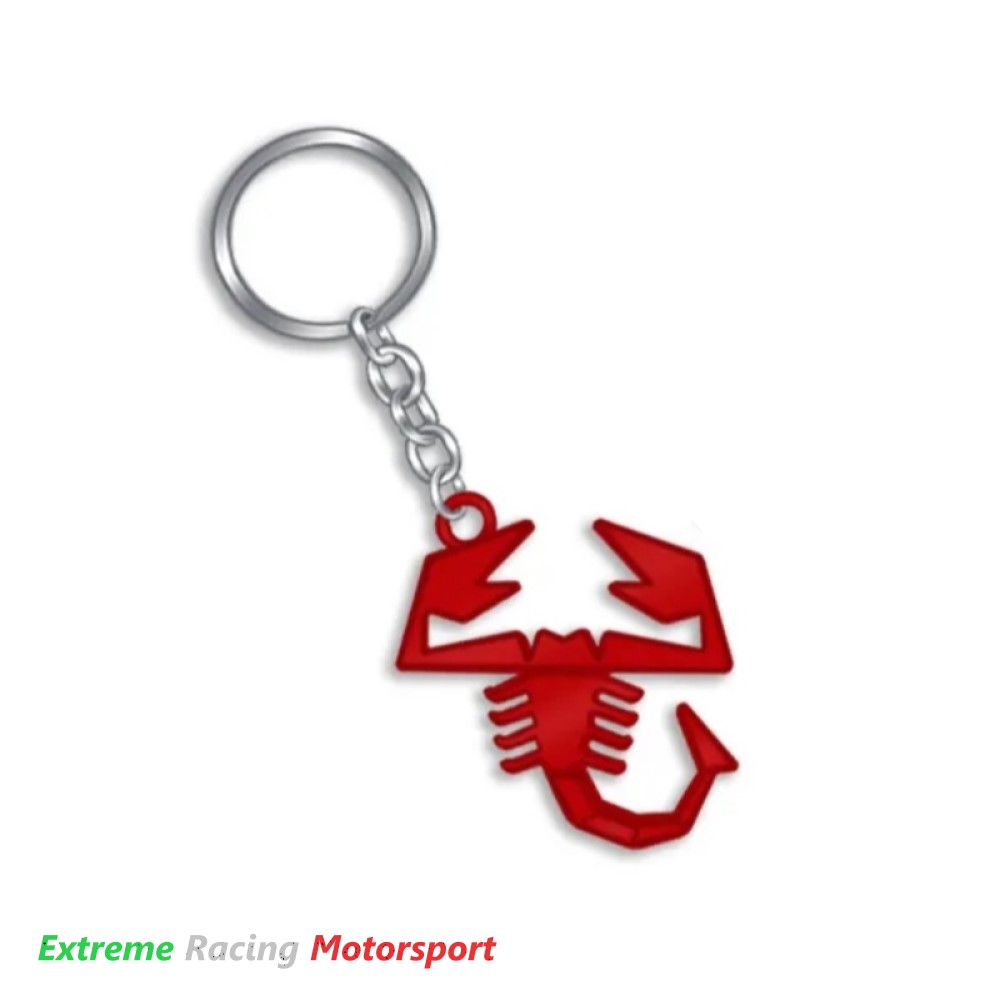 Xtreme Racing Decorazioni Auto e Adesivi Scorpione portachiavi metallo rosso 9 cm