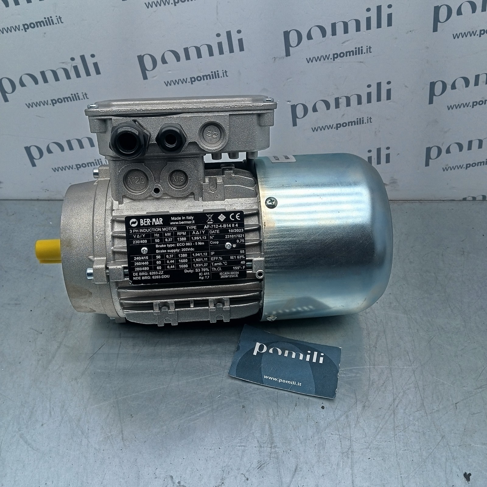 Pomili Motore e cambio con supporti AF-712-4-B1484 motore elettrico 0,37 kW 400 V
