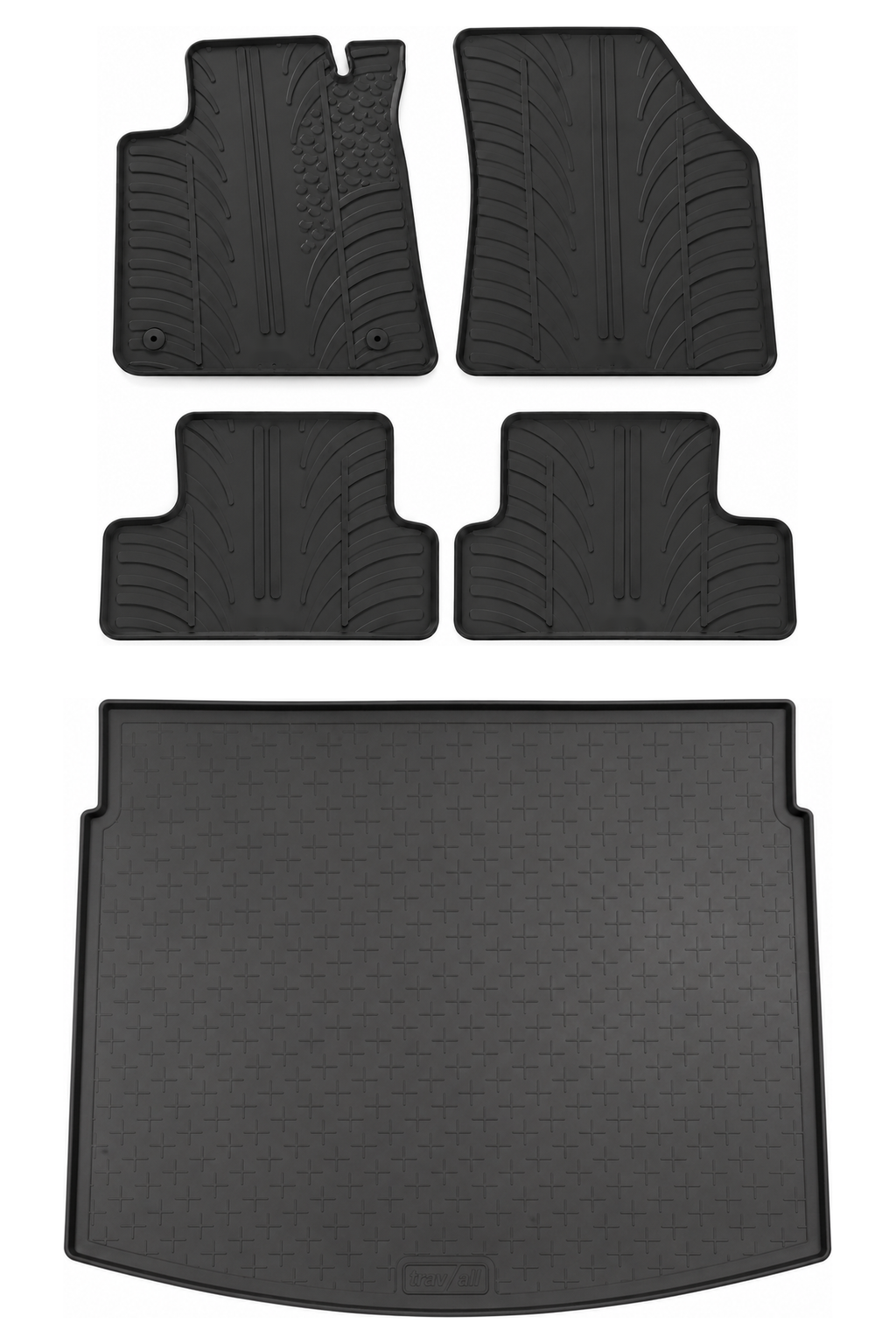 Travall Bundles Renault Megane 2016-2022 vasca baule e tappetini in gomma