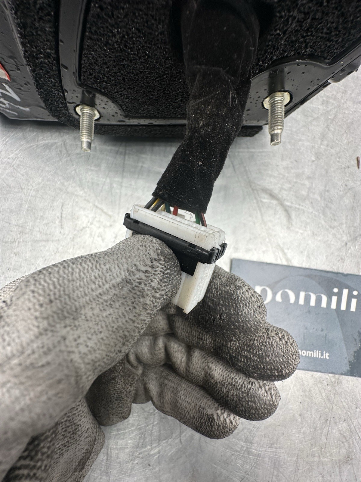 Pomili Cristalli Hyundai i40 specchietto destro elettrico usato nero 14 pin