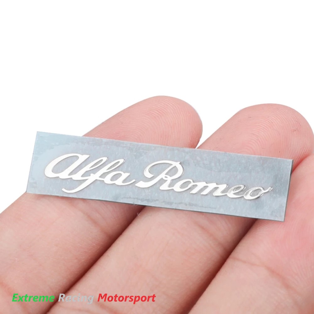 Xtreme Racing Decorazioni Auto Adesivo Alluminizzato Alfa Romeo 4 pezzi cromo