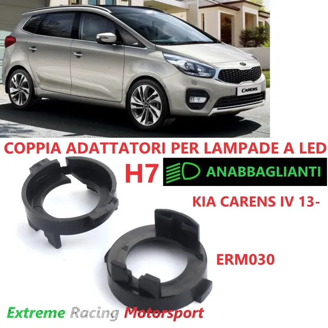 Xtreme Racing Accessori Illuminazione LED ERM030 adattatori H7 Kia Carens IV coppia