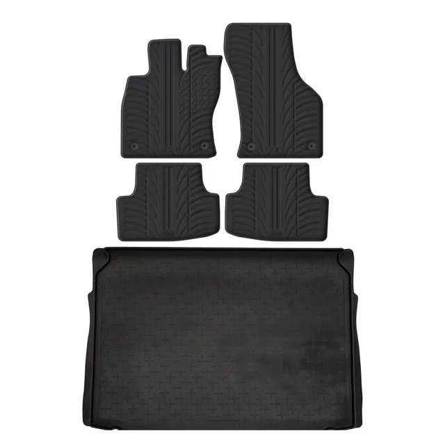 Travall Bundles VW Golf tappetini e vasca bagagliaio in gomma 2013-2020