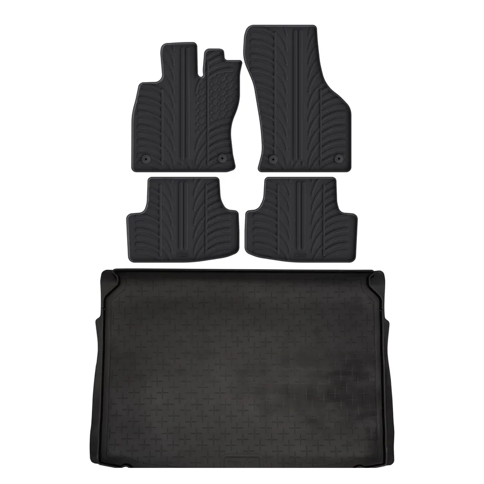 Travall Bundles VW Golf tappetini e vasca bagagliaio in gomma 2013-2020