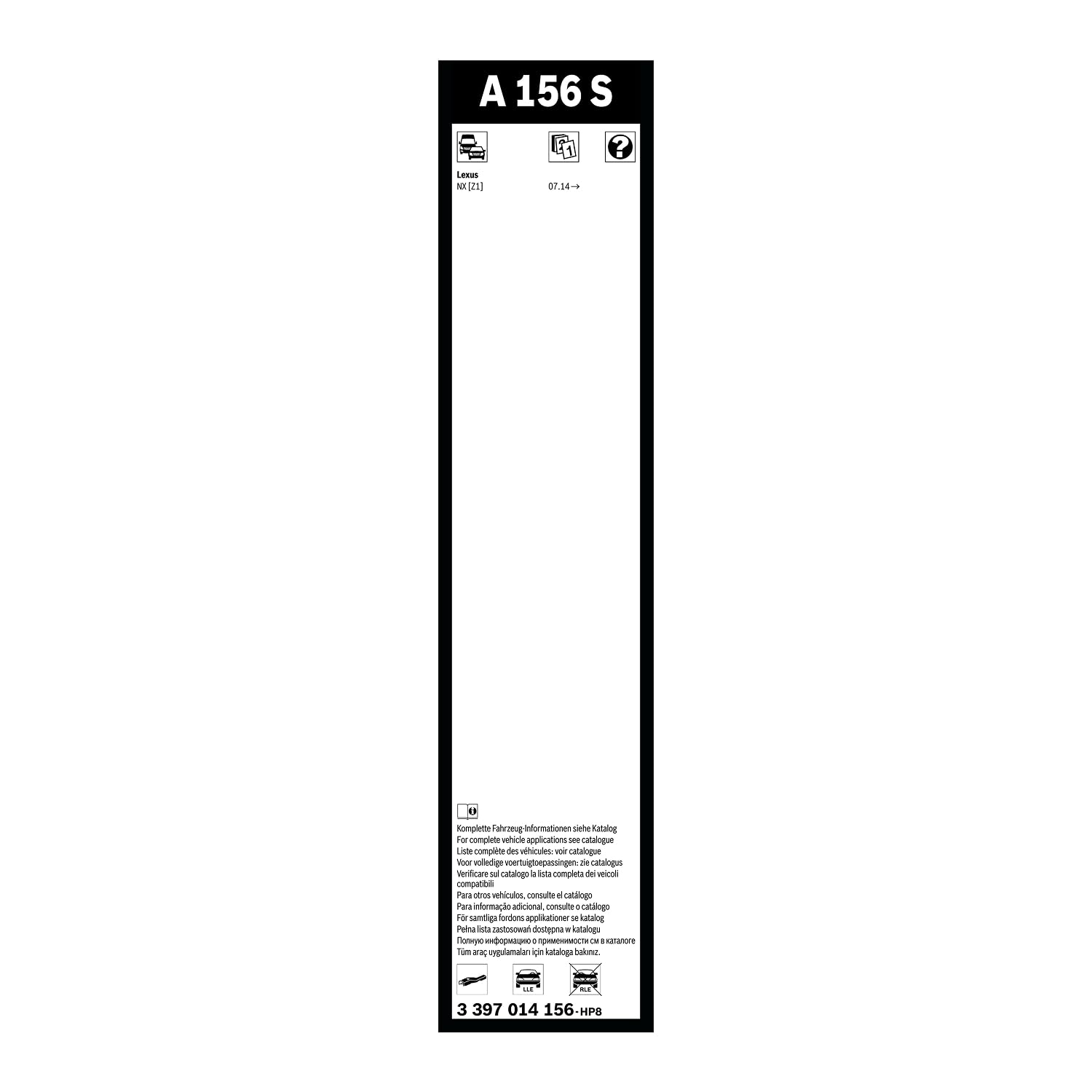 Bosch HCP Spazzole tergicristallo 3397014156 Aerotwin A156S spazzola anteriore