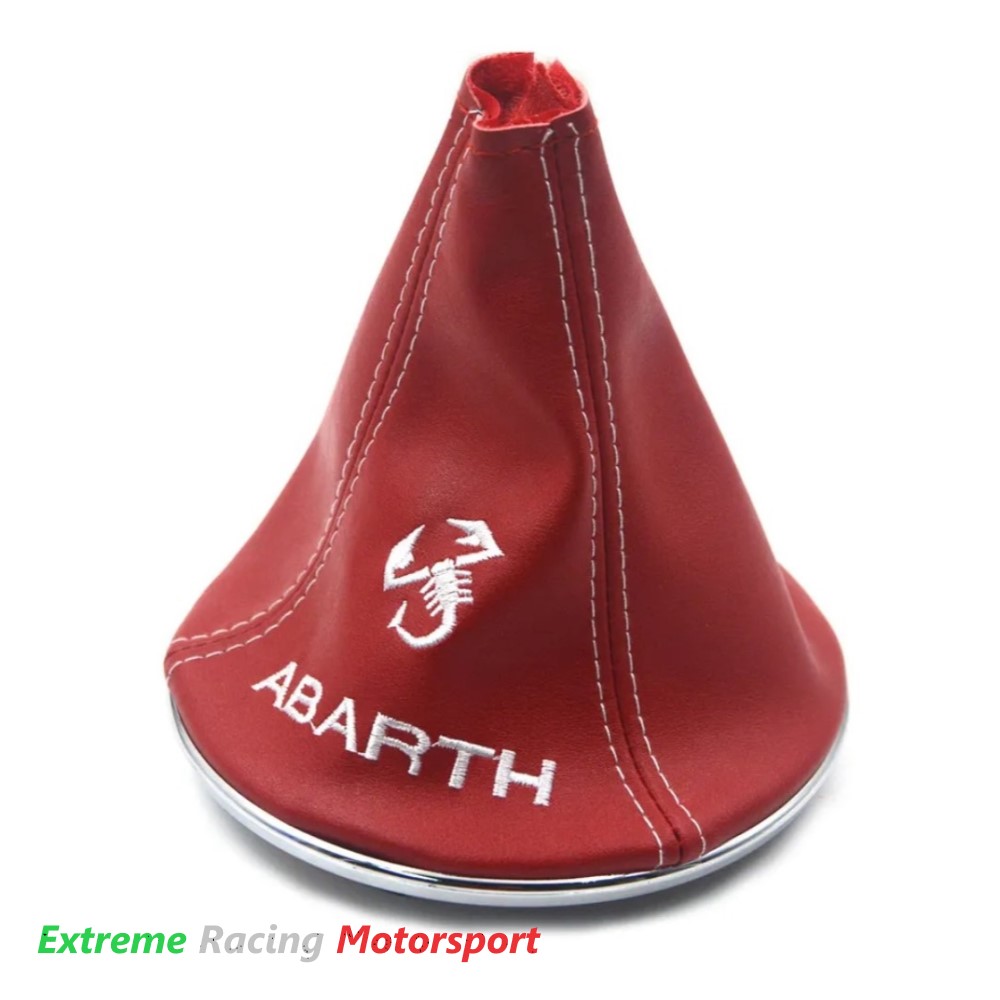 Xtreme Racing Portafogli e Articoli in Ecopelle Cuffia cambio Abarth 500 595 695 bianca