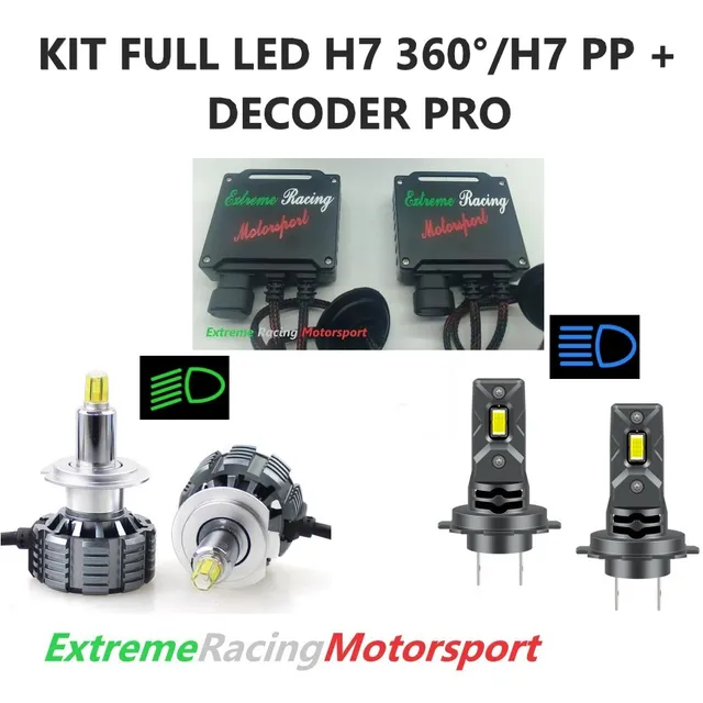 Xtreme Racing Kit Illuminazione LED H7 kit lampade 6000K 12V