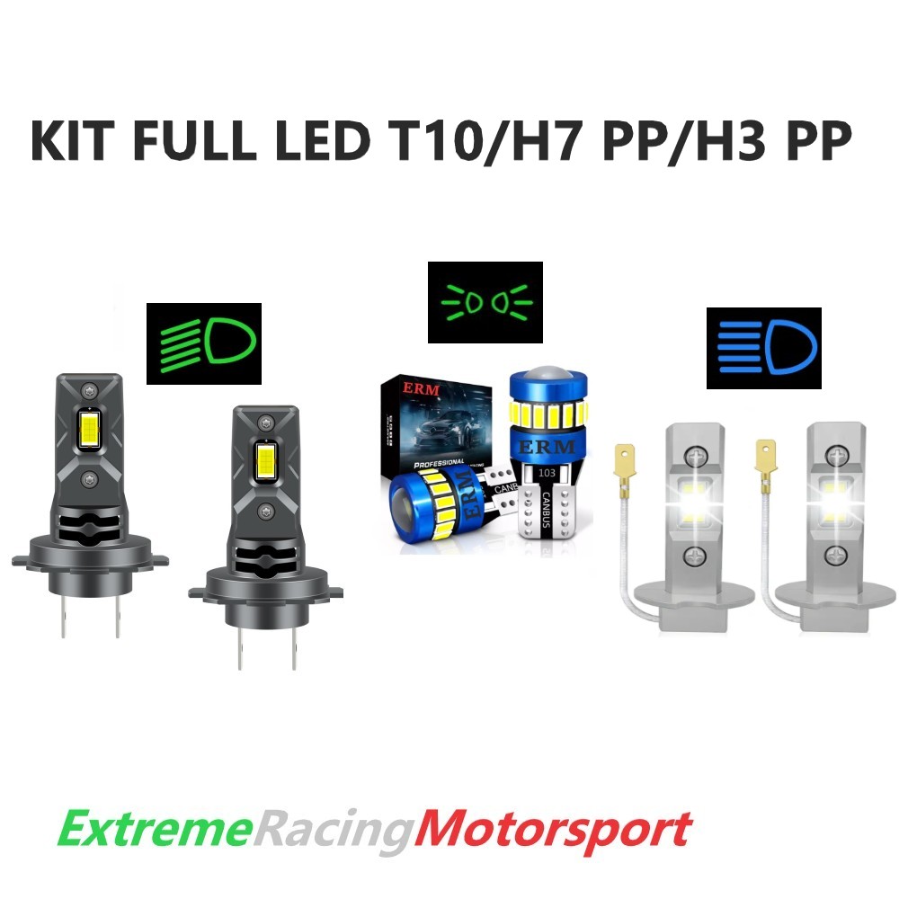 Xtreme Racing Kit Illuminazione LED T10/H7 PP/H3 PP kit lampade LED 6000 K CANBUS