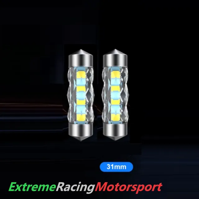 Xtreme Racing Lampadine LED C5W Cristal 360 31 mm siluro 2 pezzi 600 lm