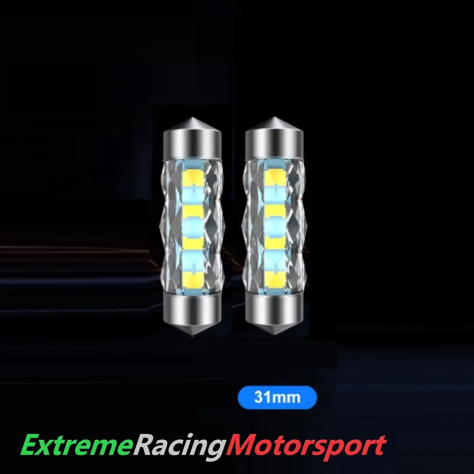 Xtreme Racing Lampadine LED C5W Cristal 360 31 mm siluro 2 pezzi 600 lm