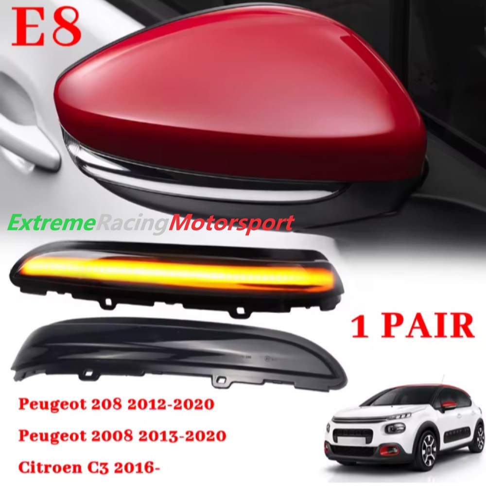 Xtreme Racing Indicatori di Direzione LED Citroen C4 Cactus Restyling 18-23 fumè